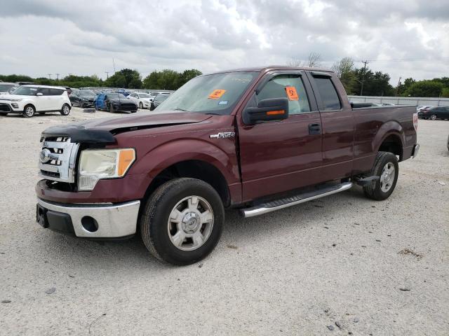 1FTEX1C85AFA31302 - 2010 FORD F150 SUPER CAB BURGUNDY photo 1