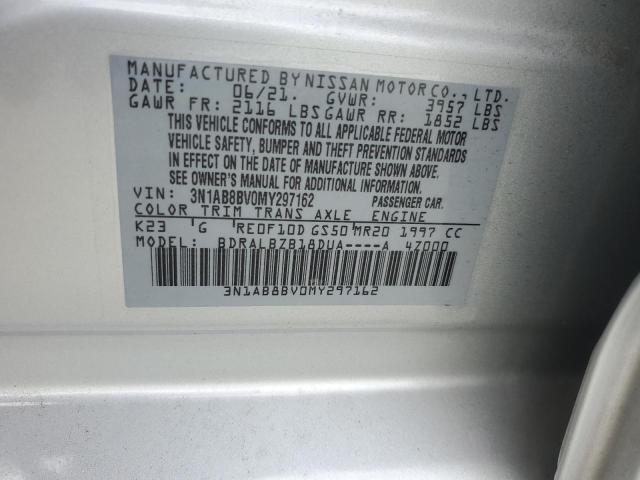 3N1AB8BV0MY297162 - 2021 NISSAN SENTRA S SILVER photo 12