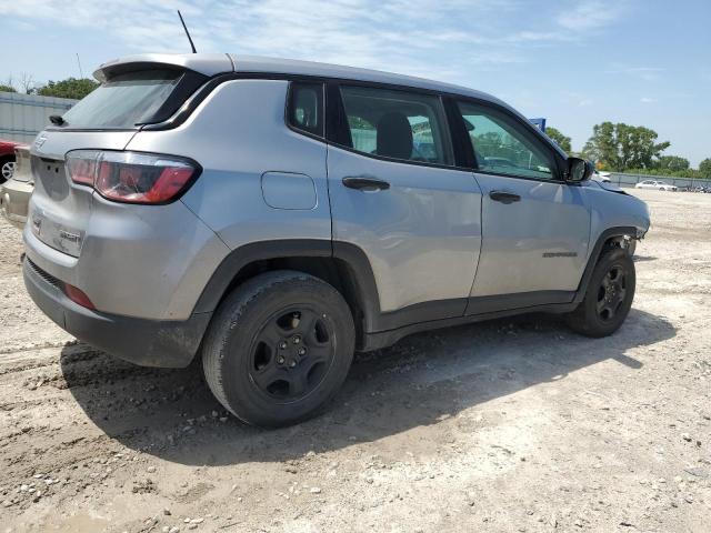 3C4NJCAB7KT686256 - 2019 JEEP COMPASS SPORT SILVER photo 3