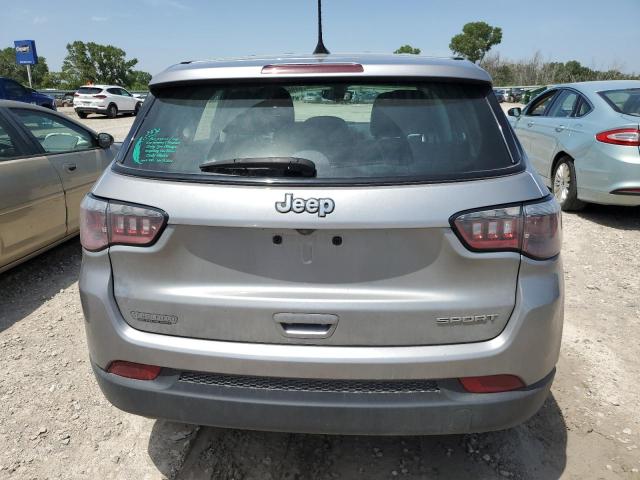 3C4NJCAB7KT686256 - 2019 JEEP COMPASS SPORT SILVER photo 6
