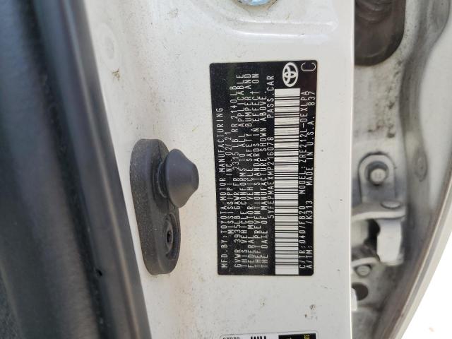 5YFEPMAEXMP216078 - 2021 TOYOTA COROLLA LE Білий фото 13