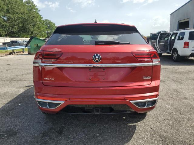 1V2SE2CA5LC218480 - 2020 VOLKSWAGEN ATLAS CROS SEL R-LINE RED photo 6