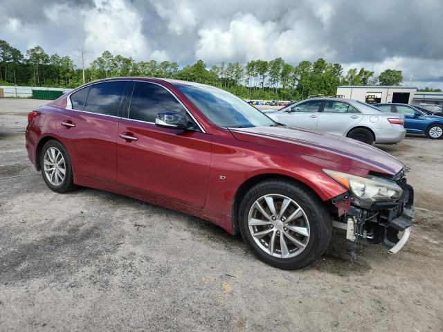 JN1BV7AP4EM679613 - 2014 INFINITI Q50 BASE RED photo 4