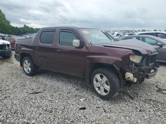5FPYK1F57BB010350 - 2011 HONDA RIDGELINE RTL MAROON photo 7