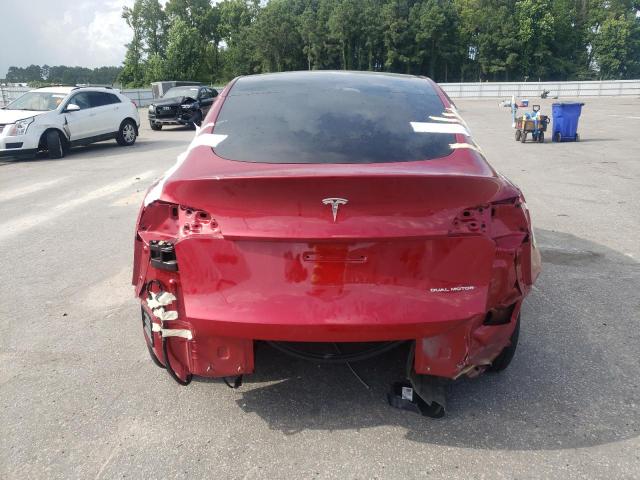 7SAYGAEE1SF302297 - 2025 TESLA MODEL Y წითელი ფოტო 6