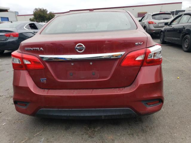 3N1AB7AP4GL677409 - 2016 NISSAN SENTRA S RED photo 6