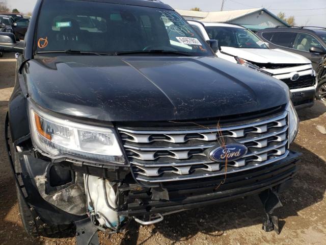 1FM5K8F83GGA48987 - 2016 FORD EXPLORER LIMITED BLACK photo 9