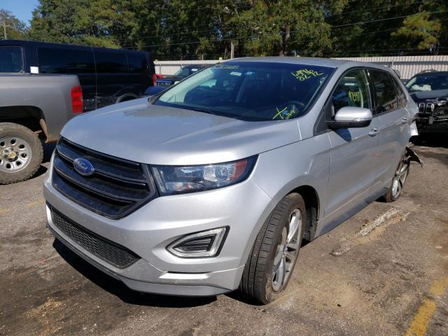 2FMPK4AP3JBB09351 - 2018 FORD EDGE SPORT SILVER photo 2