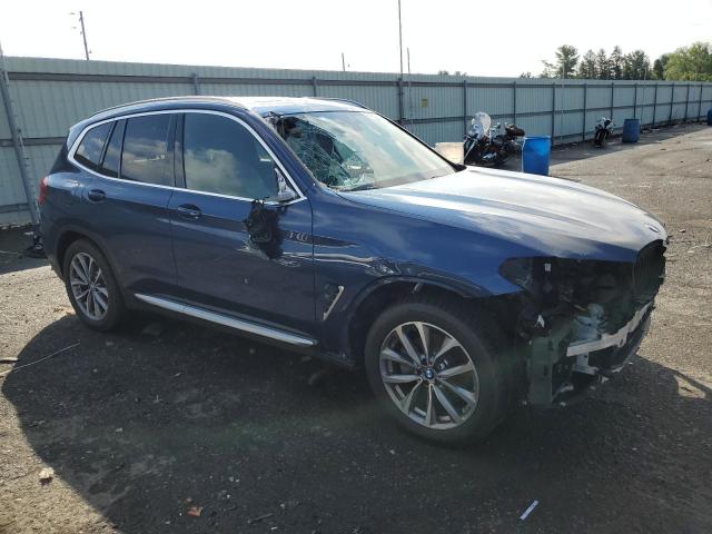 5UXTR9C53KLD97219 - 2019 BMW X3 XDRIVE30I BLUE photo 4