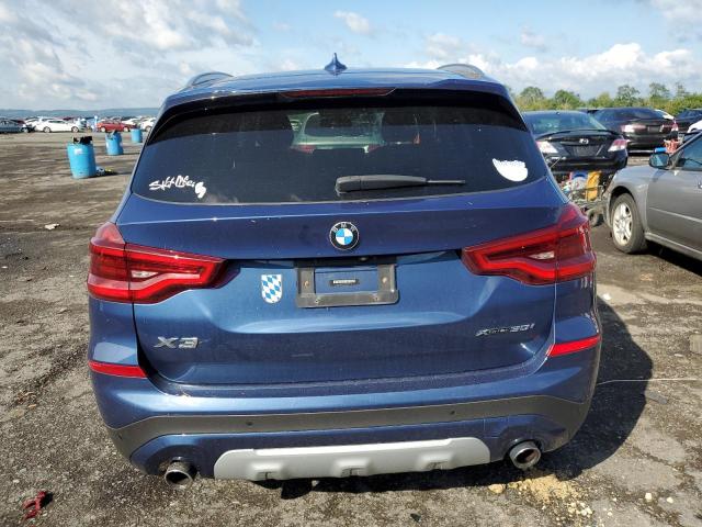 5UXTR9C53KLD97219 - 2019 BMW X3 XDRIVE30I BLUE photo 6