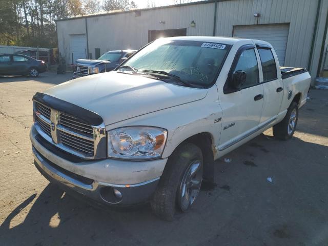 1D7HU18248J210678 - 2008 DODGE RAM 1500 ST WHITE photo 2