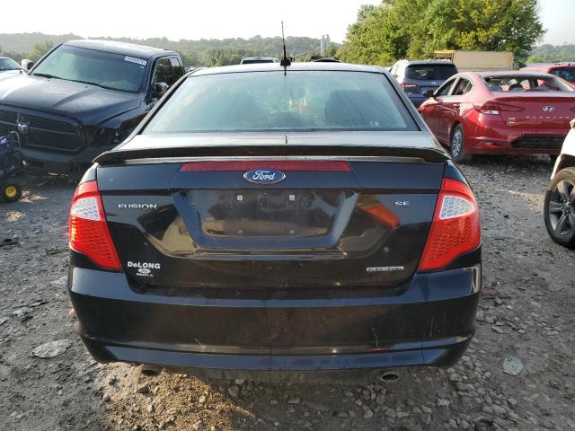 3FAHP0HG7CR184993 - 2012 FORD FUSION SE BLACK photo 6