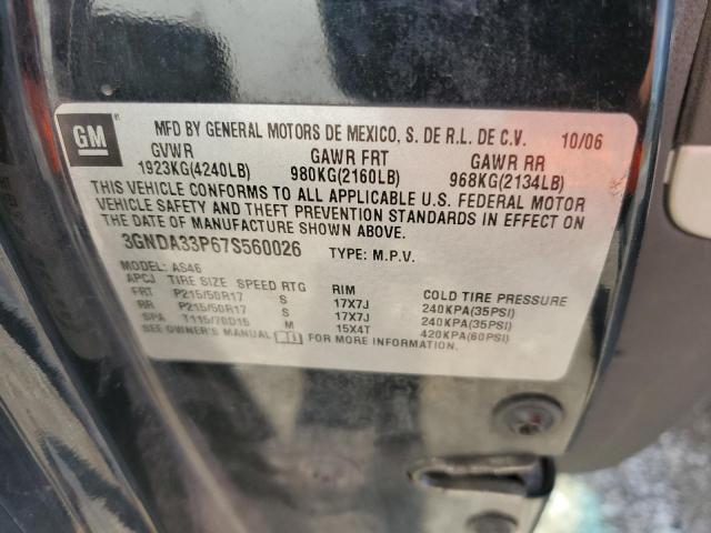 3GNDA33P67S560026 - 2007 CHEVROLET HHR LT 黑色 照片 12