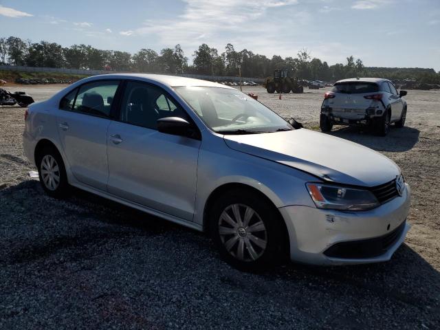 3VW2K7AJ2EM333384 - 2014 VOLKSWAGEN JETTA BASE SILVER photo 4