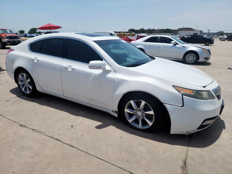 19UUA8F57CA022111 - 2012 ACURA TL WHITE photo 4
