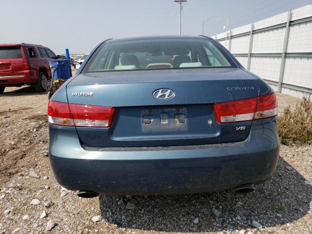 5NPEU46F26H040699 - 2006 HYUNDAI SONATA GLS BLUE photo 6