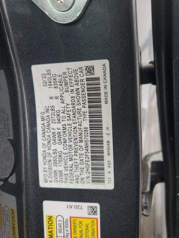 2HGFE2F54NH570288 - 2022 HONDA CIVIC SPORT 灰色 照片 13