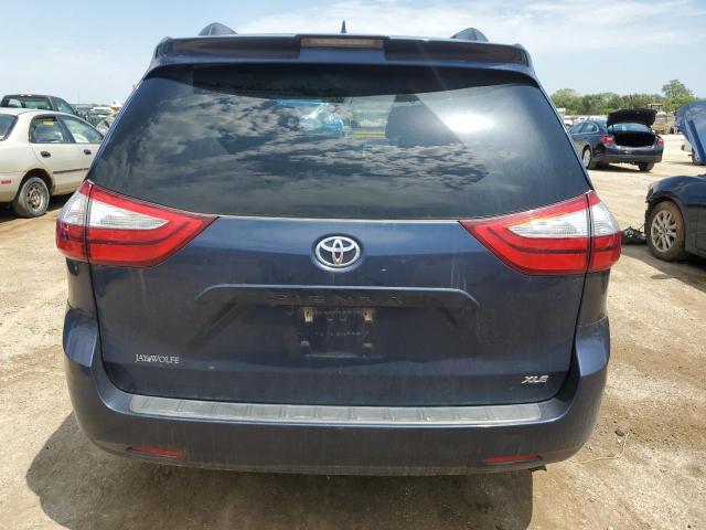 5TDYZ3DC0JS934222 - 2018 TOYOTA SIENNA XLE BLUE photo 6