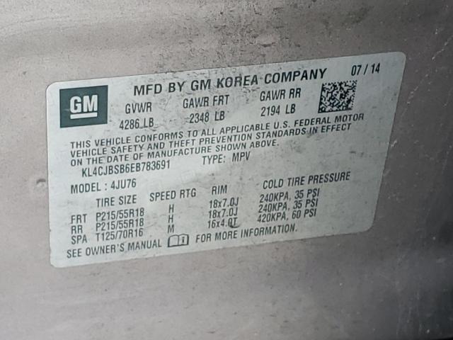 KL4CJBSB6EB783691 - 2014 BUICK ENCORE CONVENIENCE 棕色 照片 13