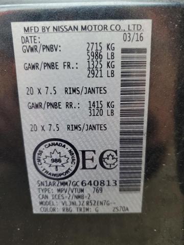 5N1AR2MM7GC640813 - 2016 NISSAN PATHFINDER S BLUE photo 13