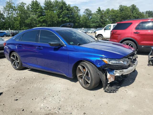 1HGCV1F33JA253459 - 2018 HONDA ACCORD SPORT Blau Foto 4