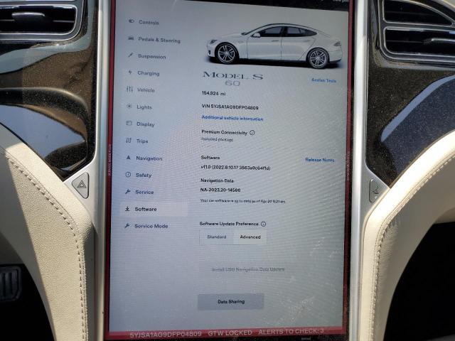 5YJSA1AG9DFP04809 - 2013 TESLA MODEL S Ağ foto 9