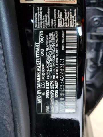 WDDHF8HB3BA278383 - 2011 MERCEDES-BENZ E 350 4MATIC BLACK photo 12