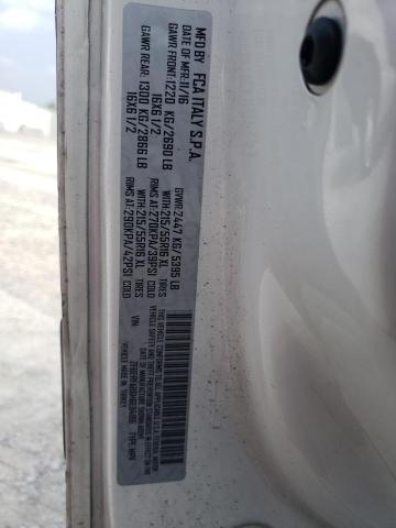 ZFBERFAB6H6E84186 - 2017 RAM PROMASTER თეთრი ფოტო 12