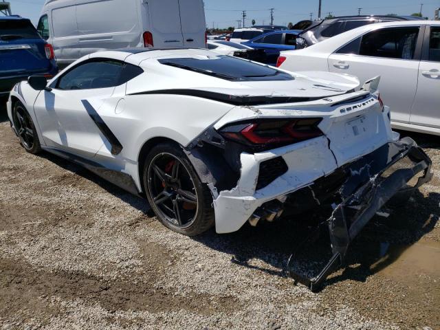 1G1Y82D4XL5109800 - 2020 CHEVROLET CORVETTE STINGRAY 3LT WHITE photo 2