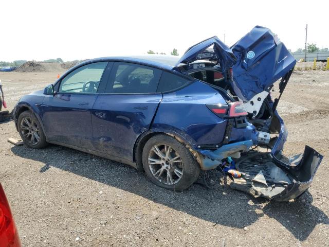 5YJYGDEEXLF046936 - 2020 TESLA MODEL Y BLUE photo 2