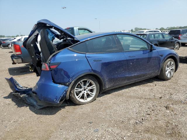 5YJYGDEEXLF046936 - 2020 TESLA MODEL Y BLUE photo 3