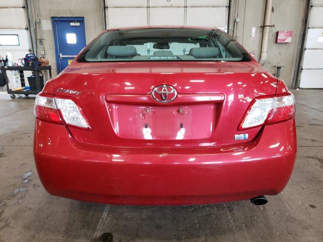 4T1BB46K08U056037 - 2008 TOYOTA CAMRY HYBRID RED photo 6