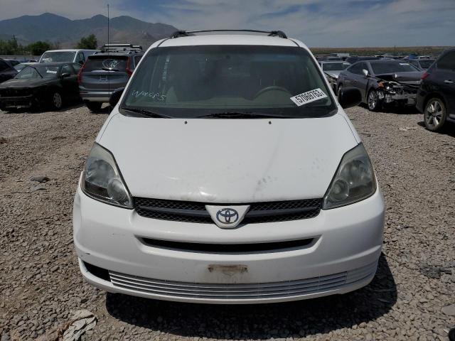 5TDZA23C85S344329 - 2005 TOYOTA SIENNA CE WHITE photo 5