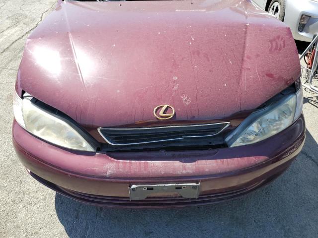 JT8BF22G5V0050704 - 1997 LEXUS ES 300 BURGUNDY photo 11