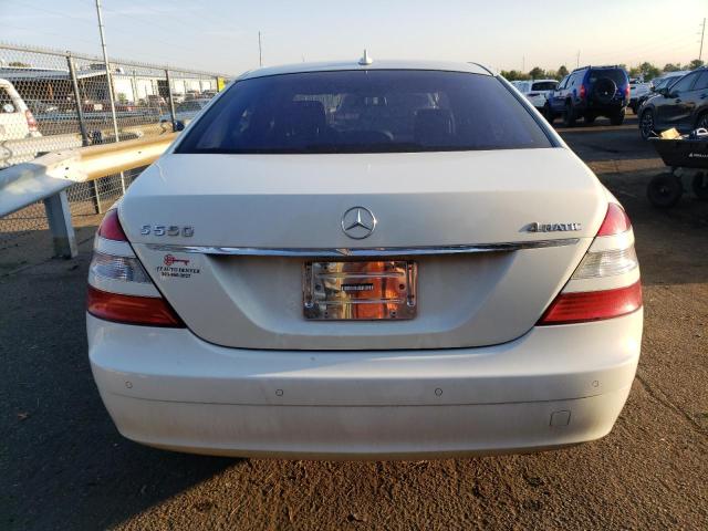 WDDNG86XX9A266563 - 2009 MERCEDES-BENZ S 550 4MATIC WHITE photo 6