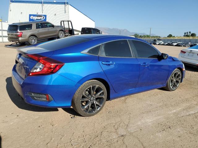 2HGFC2F84KH603625 - 2019 HONDA CIVIC SPORT BLUE photo 3