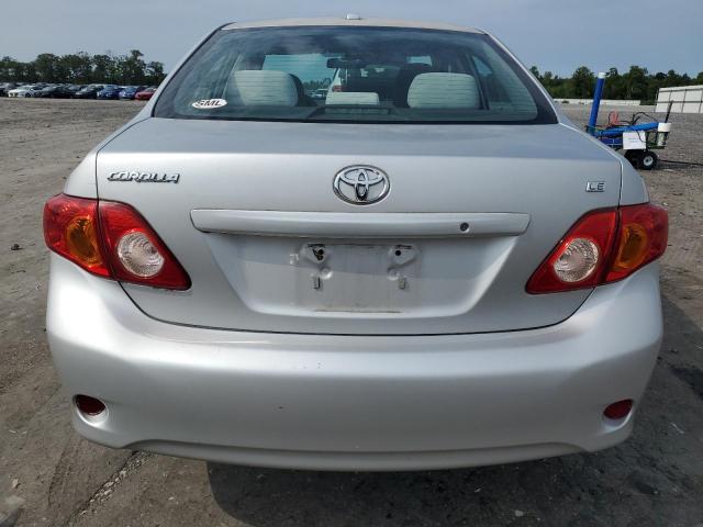 1NXBU40E19Z081365 - 2009 TOYOTA COROLLA BASE SILVER photo 6