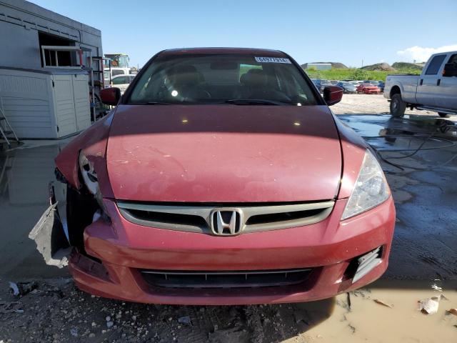 1HGCM56857A146833 - 2007 HONDA ACCORD EX BURGUNDY photo 5