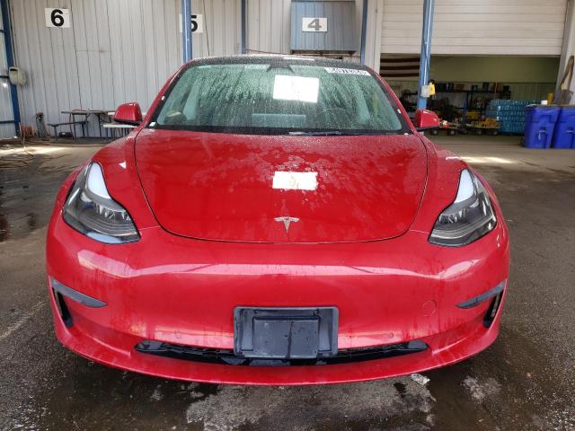 5YJ3E1EA2NF288781 - 2022 TESLA MODEL 3 RED photo 5