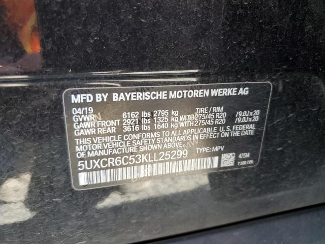 5UXCR6C53KLL25299 - 2019 BMW X5 XDRIVE40I BLACK photo 13