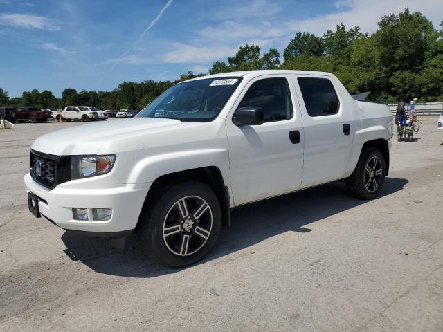 5FPYK1F78EB009830 - 2014 HONDA RIDGELINE SPORT WHITE photo 1