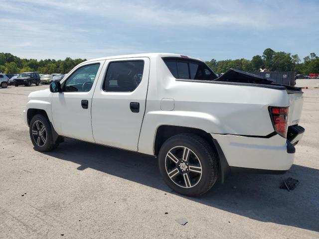 5FPYK1F78EB009830 - 2014 HONDA RIDGELINE SPORT WHITE photo 2