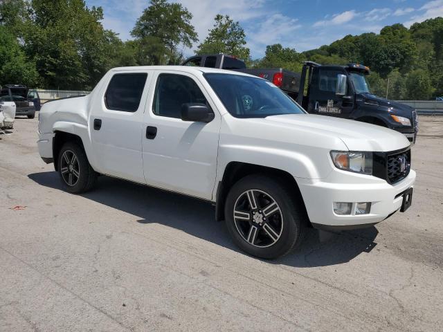 5FPYK1F78EB009830 - 2014 HONDA RIDGELINE SPORT WHITE photo 4