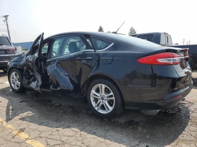 3FA6P0H73JR180069 - 2018 FORD FUSION SE BLACK photo 2