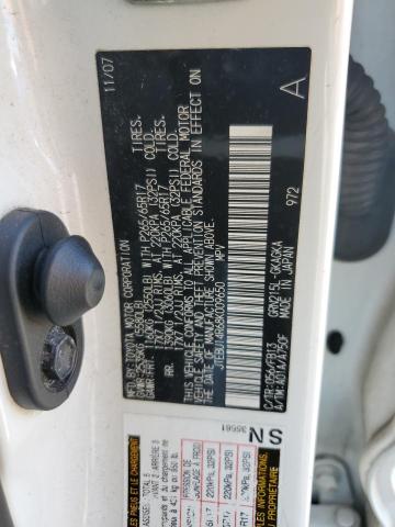 JTEBU14R68K009650 - 2008 TOYOTA 4RUNNER SR5 WHITE photo 13