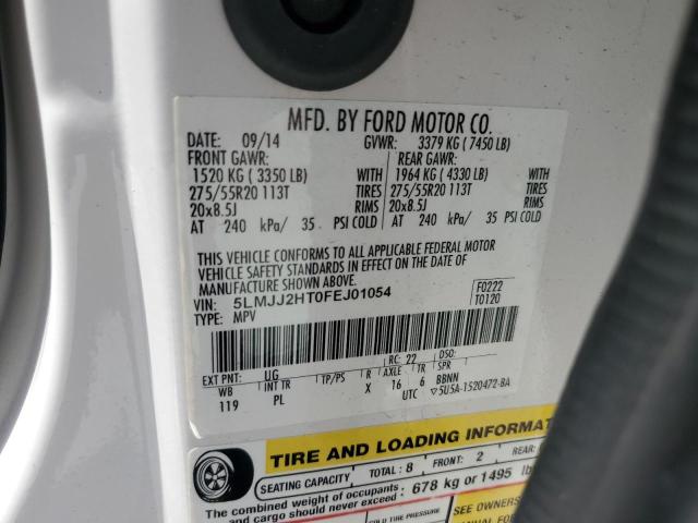 5LMJJ2HT0FEJ01054 - 2015 LINCOLN NAVIGATOR 白色 照片 13