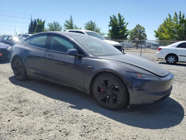 5YJ3E1ET8RF790427 - 2024 TESLA MODEL 3 CHARCOAL photo 4