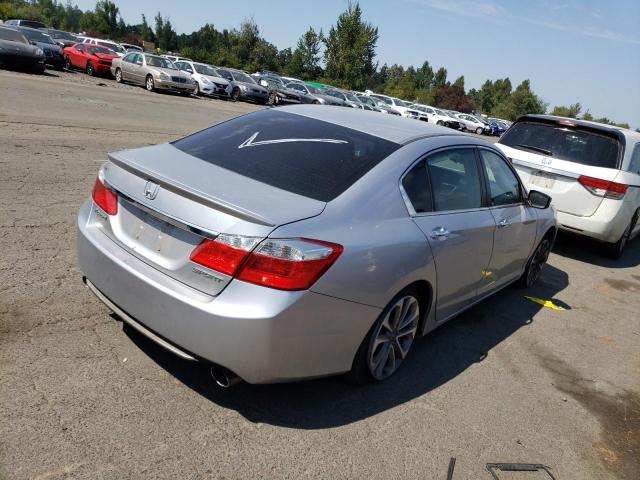 1HGCR2F52EA090661 - 2014 HONDA ACCORD SPORT SILVER photo 3