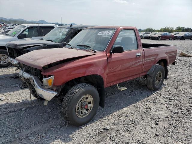 JT4RN01P6M0023521 - 1991 TOYOTA PICKUP 1/2 TON SHORT WHEELBASE DLX MAROON photo 1