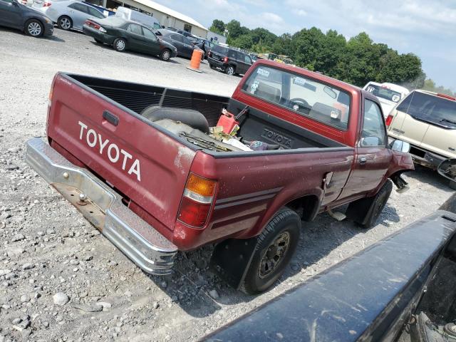 JT4RN01P6M0023521 - 1991 TOYOTA PICKUP 1/2 TON SHORT WHEELBASE DLX MAROON photo 3